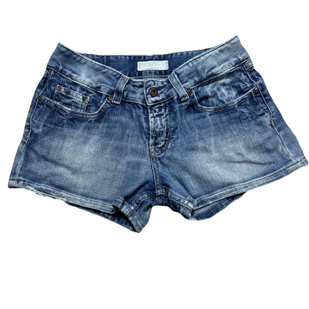 Vintage BKE Buckle Stretch Distressed Pockets Denim Jean Shorts 28 99% Cotton